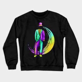 Men Costume With Hat For Mardi Gras Crewneck Sweatshirt